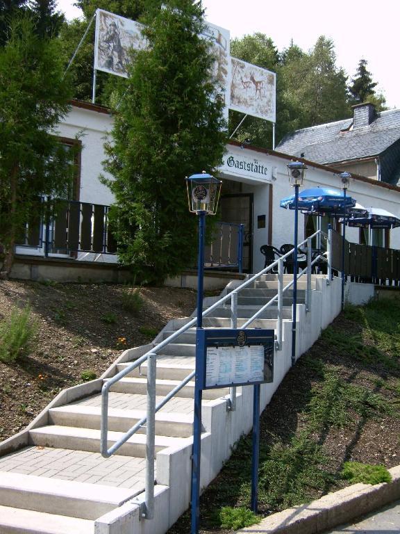 Pension Und Berggasthaus Kapellenstein Geyer Bagian luar foto
